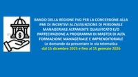 BANDO INCENTIVI PER ASSUNZIONE DI PERSONALE MANAGERIALE - scadenza 15.01.2026