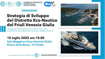 CONVEGNO - STRATEGIA DI SVILUPPO DEL DISTRETTO ECO-NAUTICO DEL FRIULI VENEZIA GIULIA