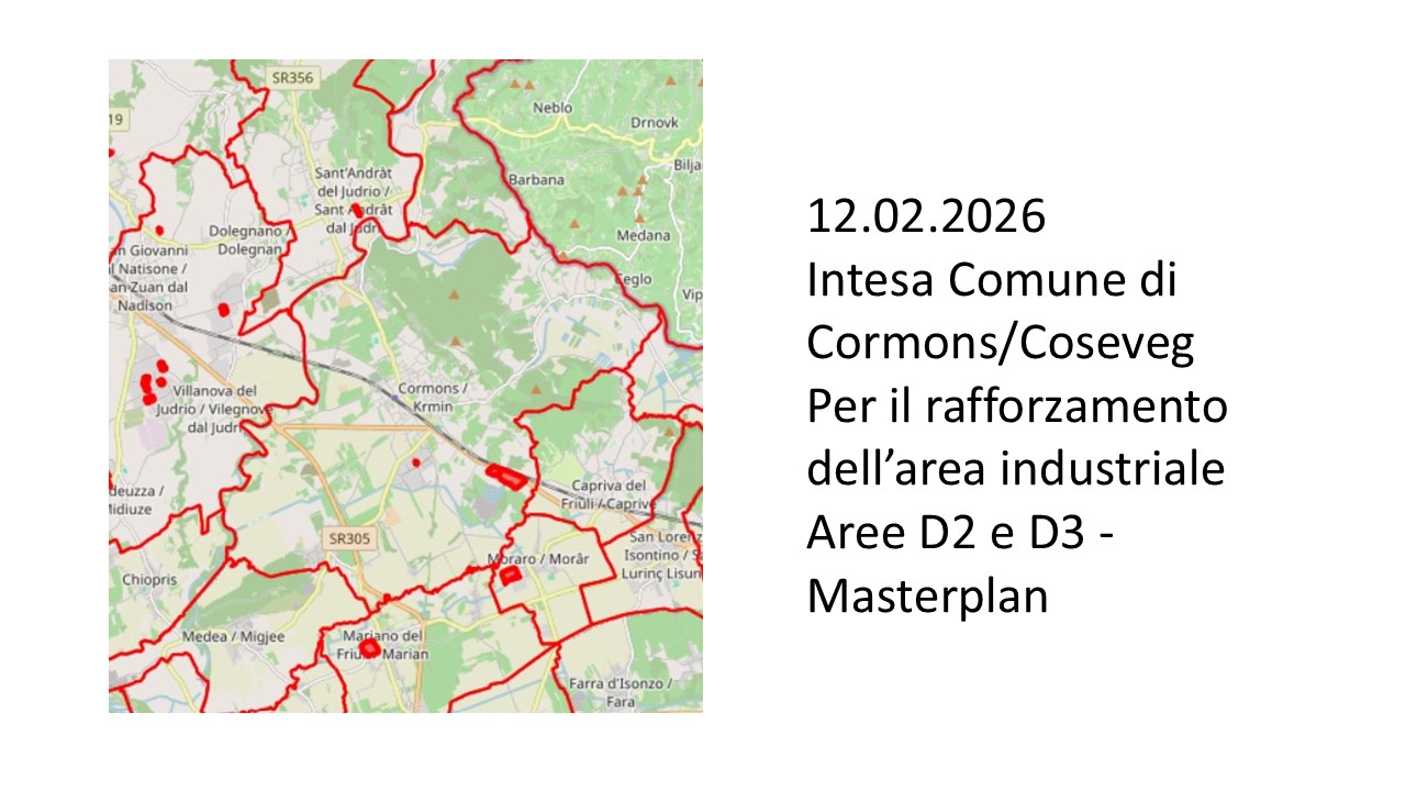 Cormons e Coseveg insieme per il rafforzamento della zona industriale