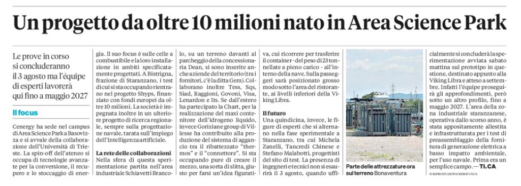 Da un campo inutilizzato a un sito di sperimentazione per l'energia del futuro.