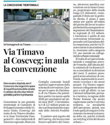 Monfalcone: via Timavo passa al Coseveg per 30 anni, lavori al via nella primavera 2026
