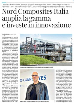 NORD COMPOSITES ITALIA amplia la gamma e investe in innovazione